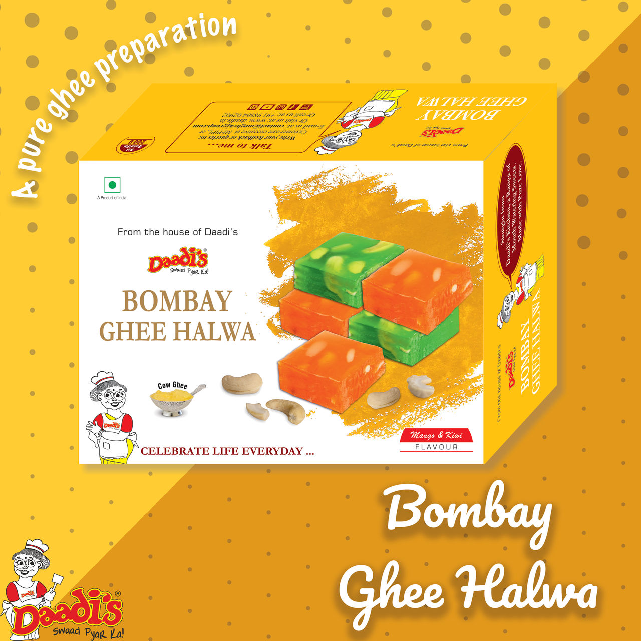 Daadi'S Bombay Ghee Halwa 200 g Combo