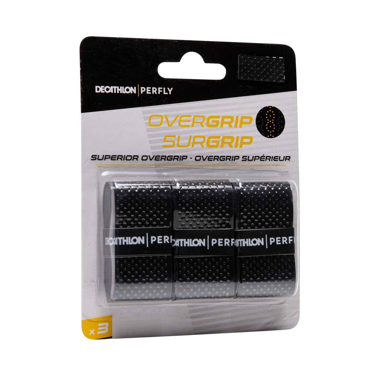 Decathlon Badminton Superior Overgrip x 3 Black