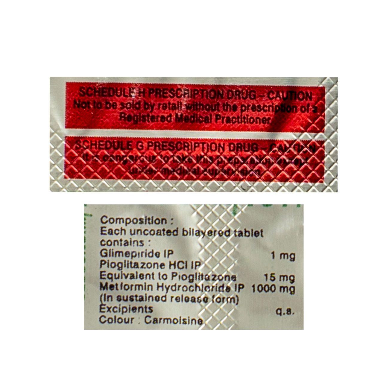 GLUCONORM PG 1 FORTE Tablets