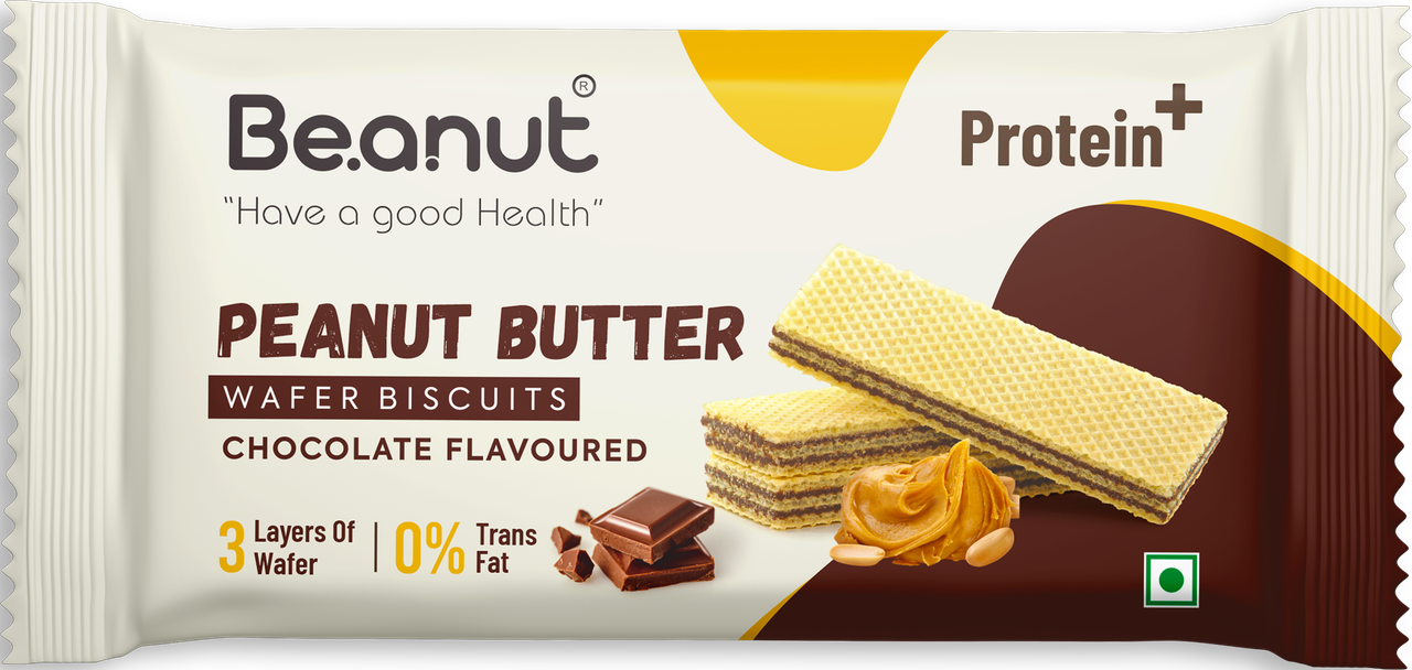 Be.anut Chocolate Peanut Butter Wafers | Trans Fat-free