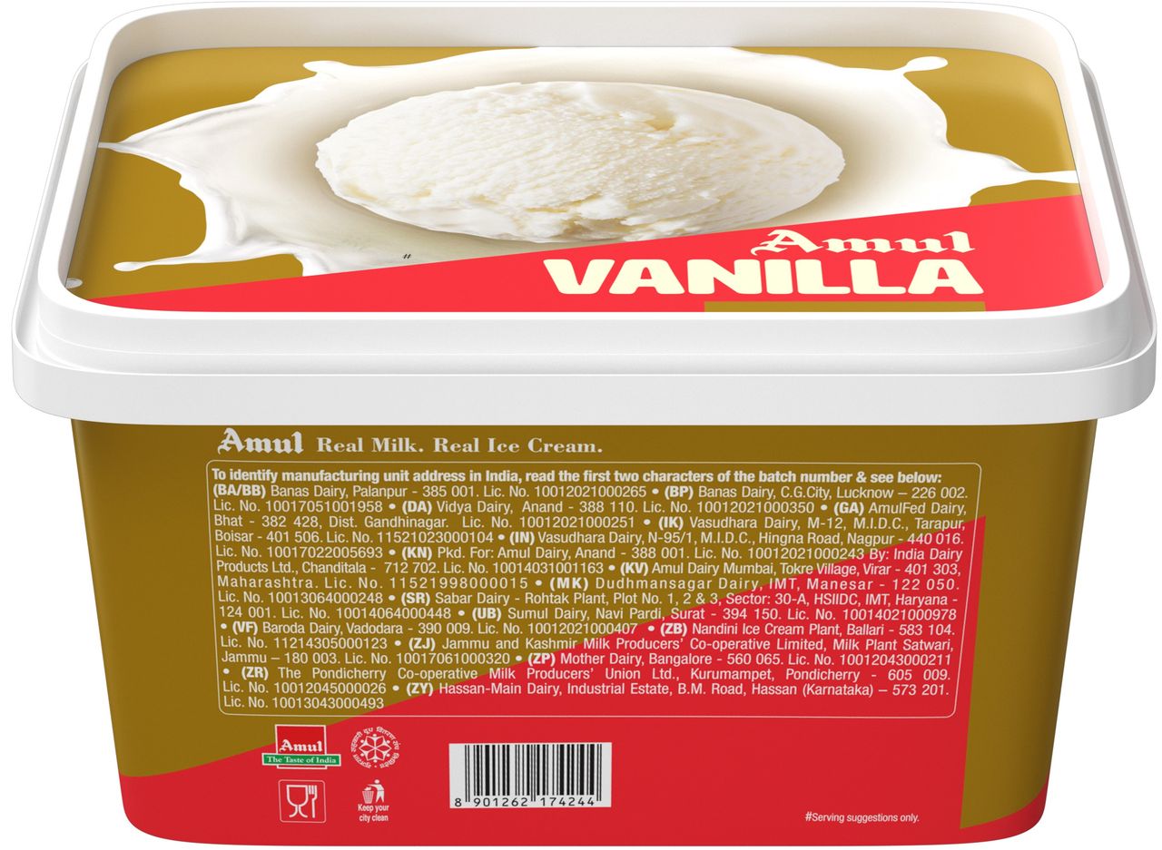 Amul Gold Vanilla Ice Cream Tub