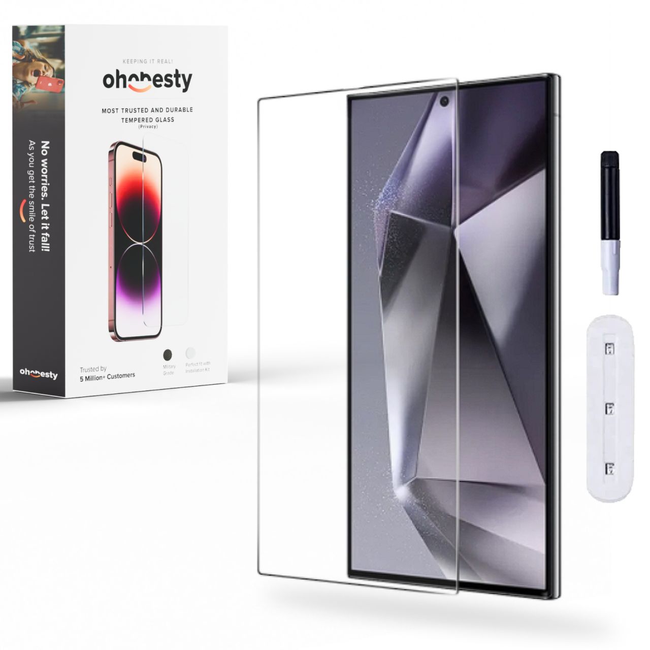 Ohonesty Edge to Edge UV Tempered Glass For Samsung S25 Ultra