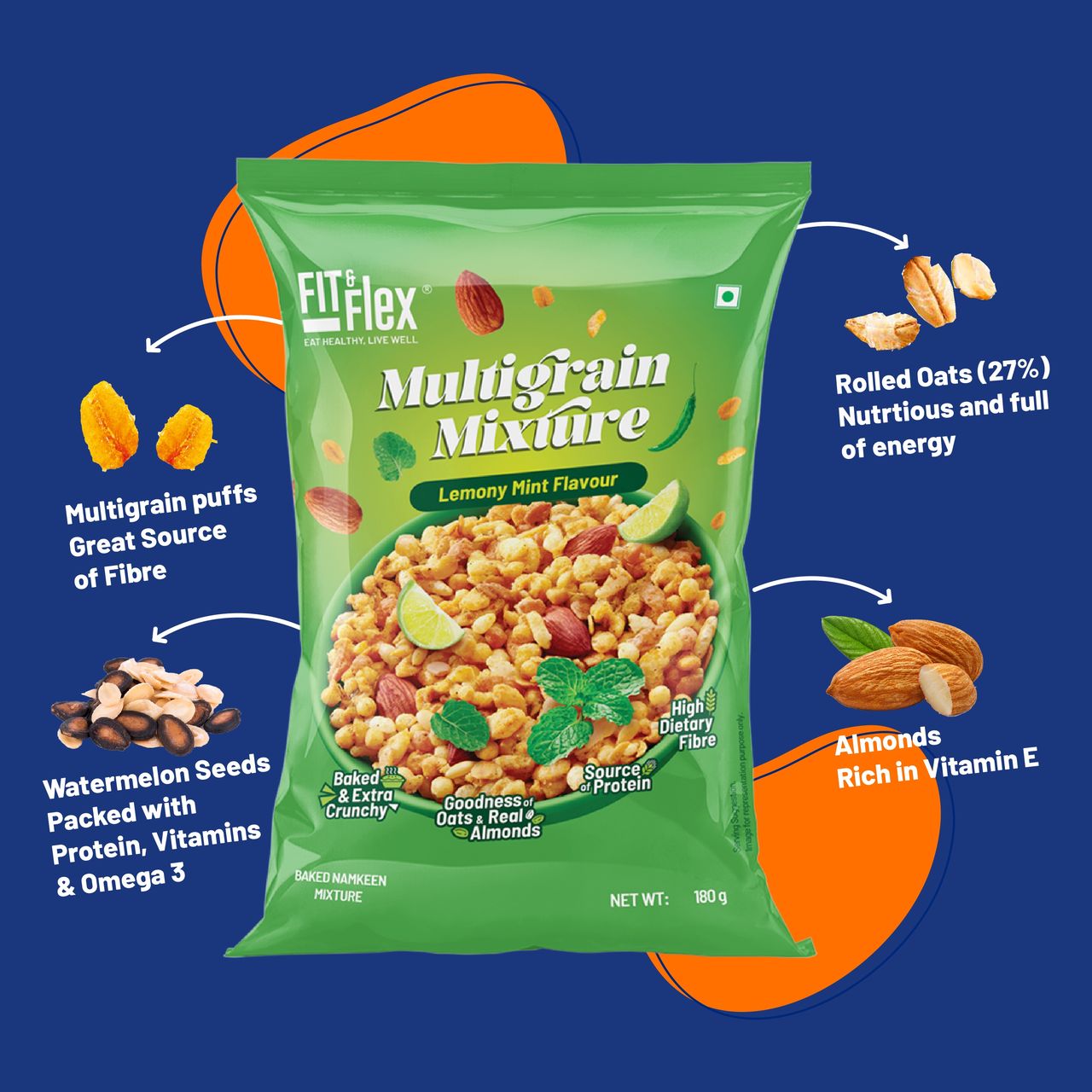 Fit & Flex Multigrain Mixture Lemony Mint
