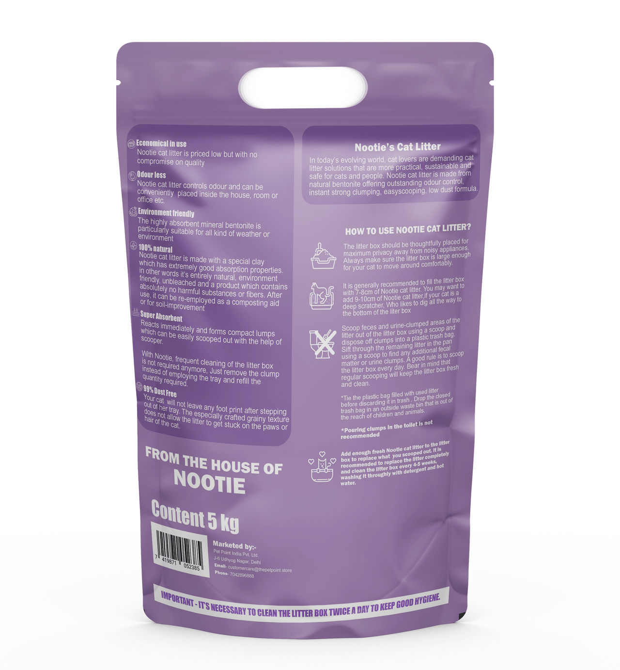 Nootie Premium  Clumping Cat Litter