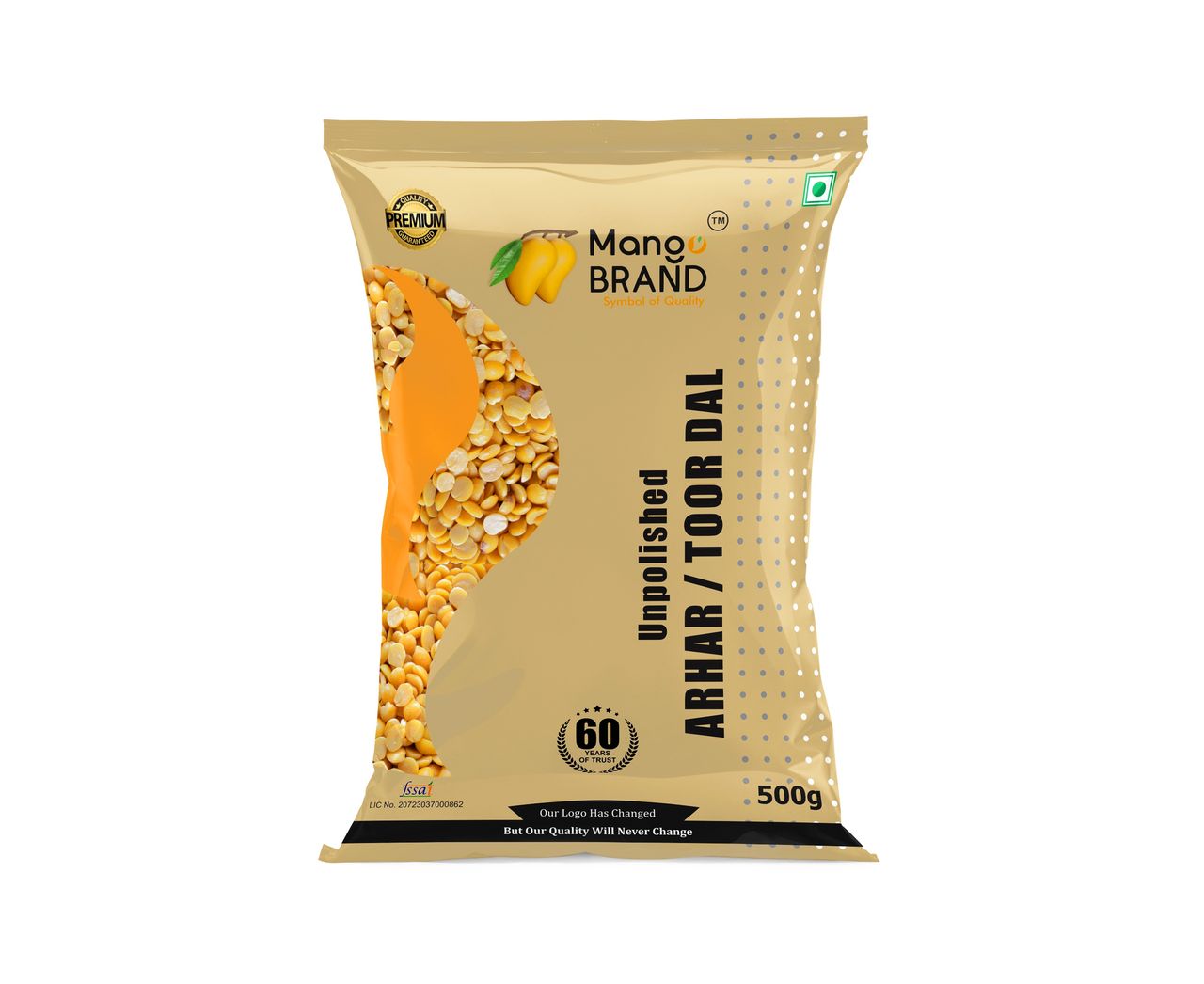 Mango Premium Unpolished Arhar Dal / Toor Dal