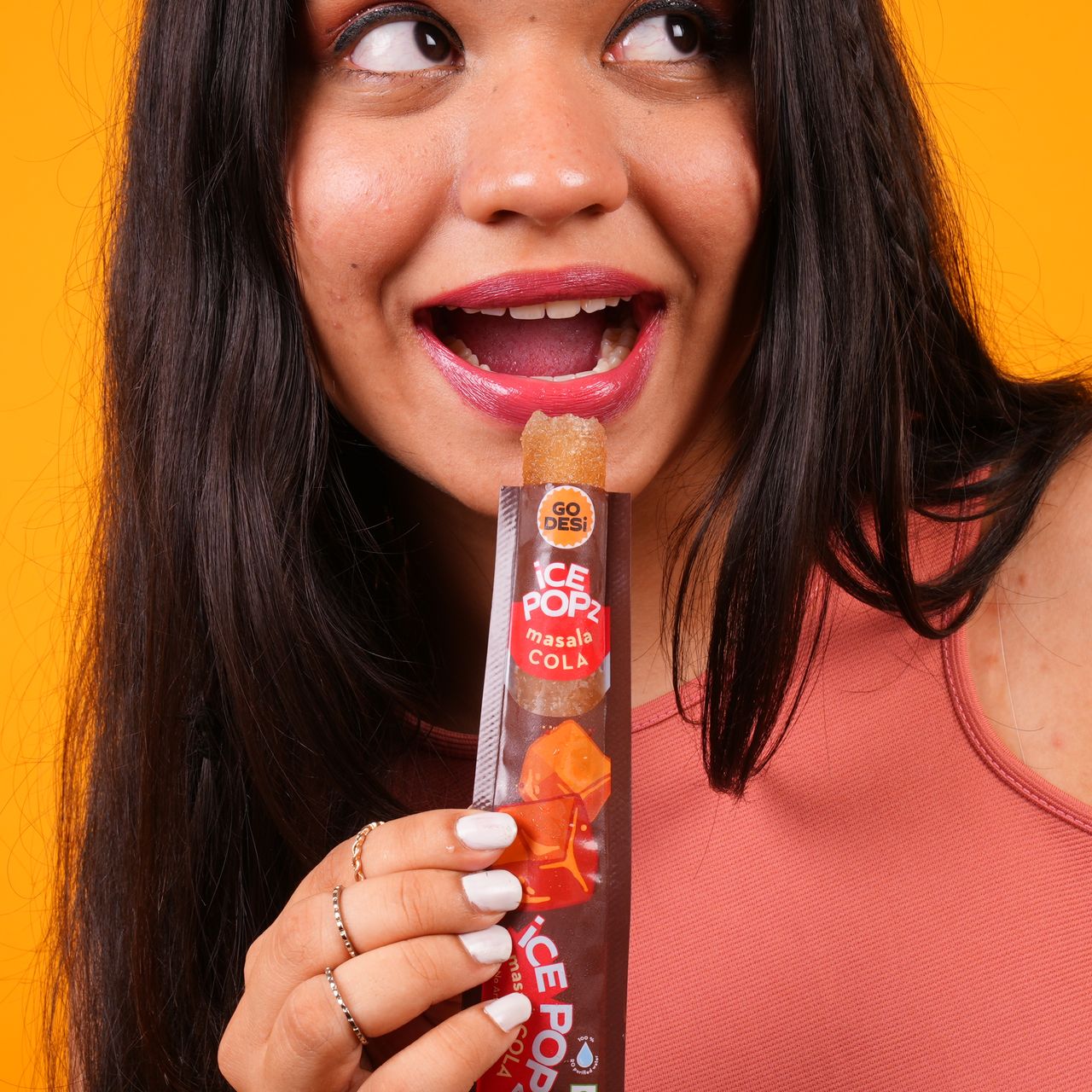 Assorted 4 Flavour ICE Popsicle Mango, Berry, Masala Cola, Imli ICE Pops Pack Of 10