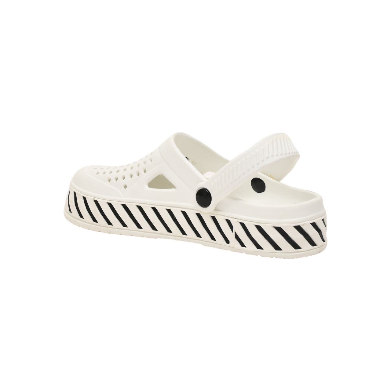Impakto Men's White Slide Wave Clog & Slippers UK - 7