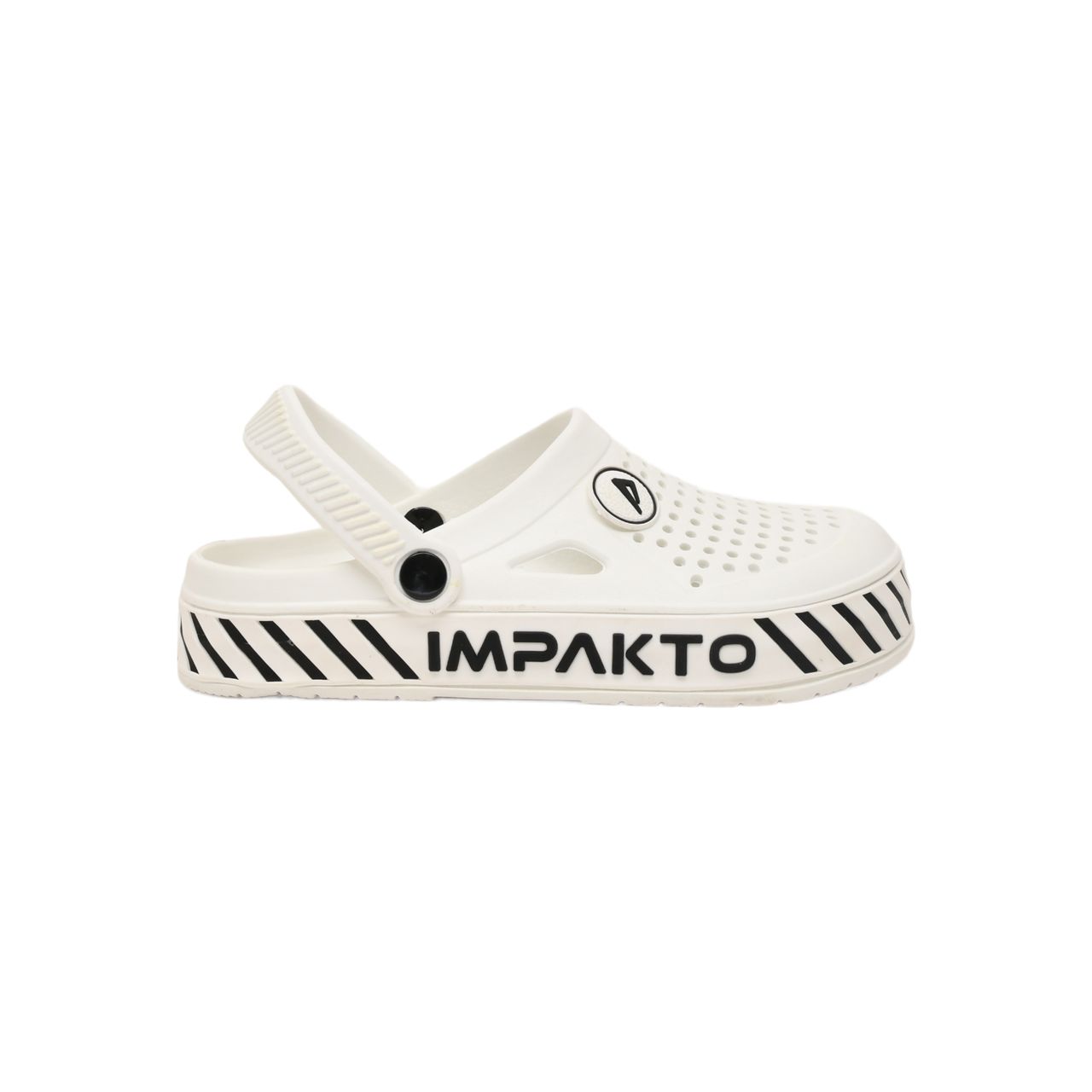 Impakto Men's White Slide Wave Clog & Slippers UK - 7