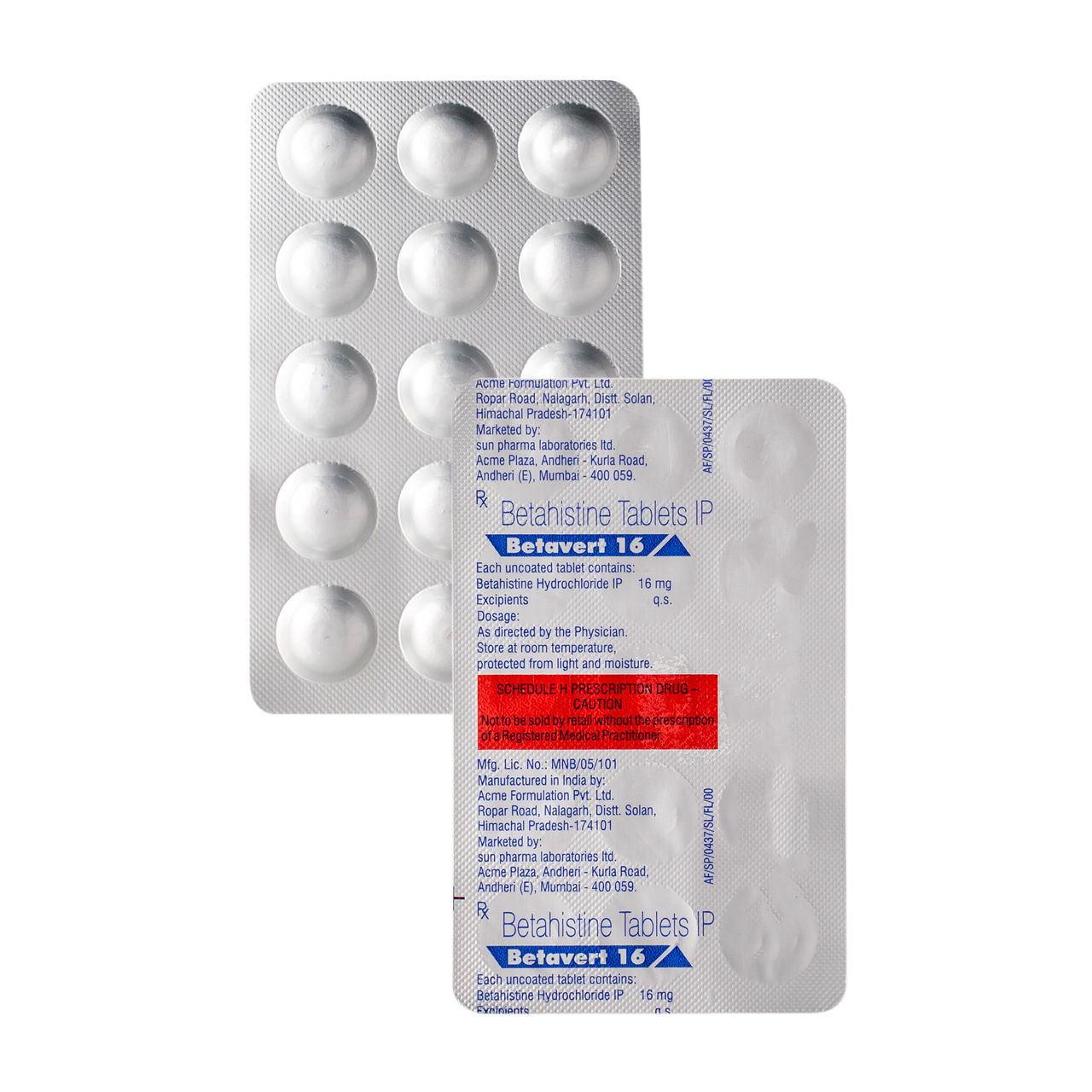 Betavert 16 Tablets