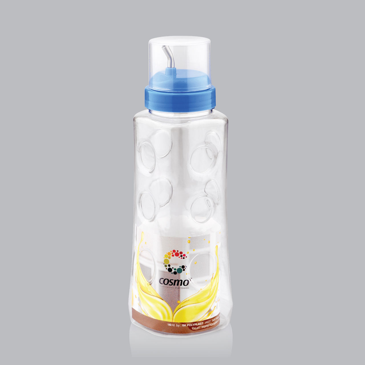 Cosmo Plastoware Star Oil Can 1000ml | Blue