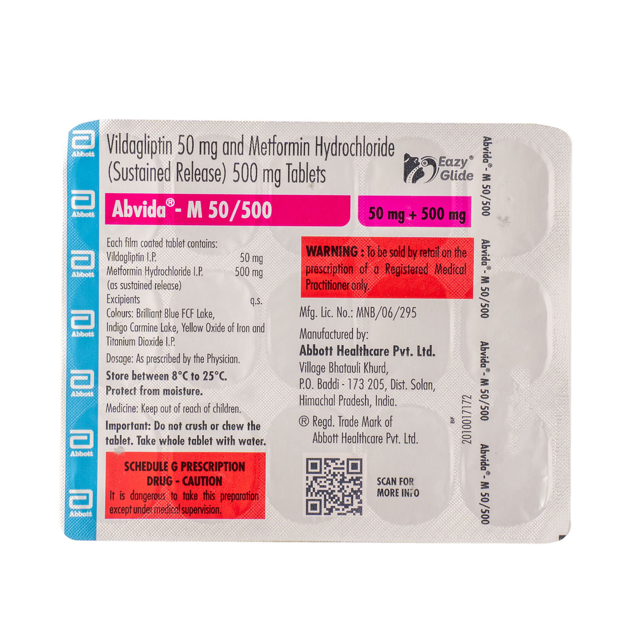 Abvida - M 50/500 Tablets