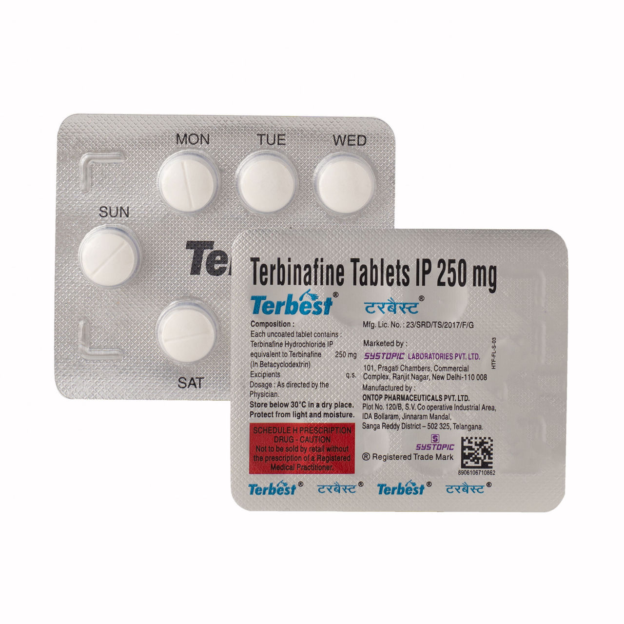 Terbest 250mg Tablets