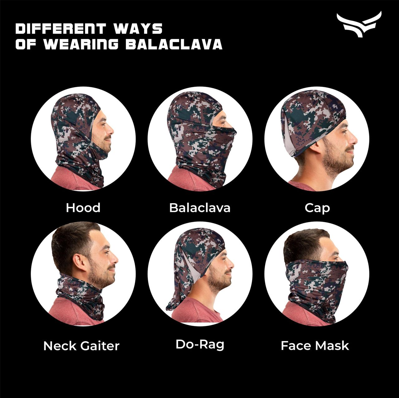 Xtrim UV-Protected Balaclava for Biking - Sweat Absorbing & Odour-Free | Camo Green