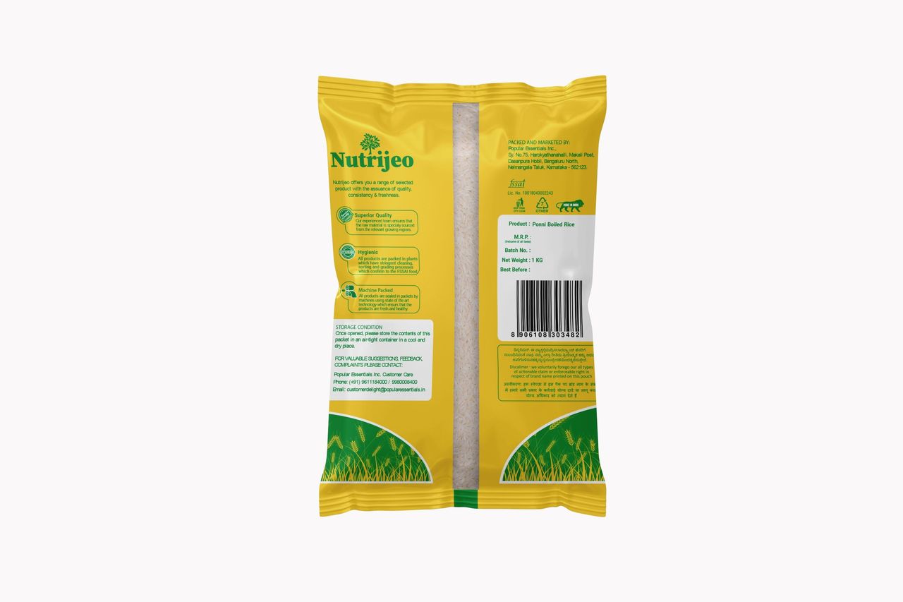 Nutrijeo Ponni Boiled Rice