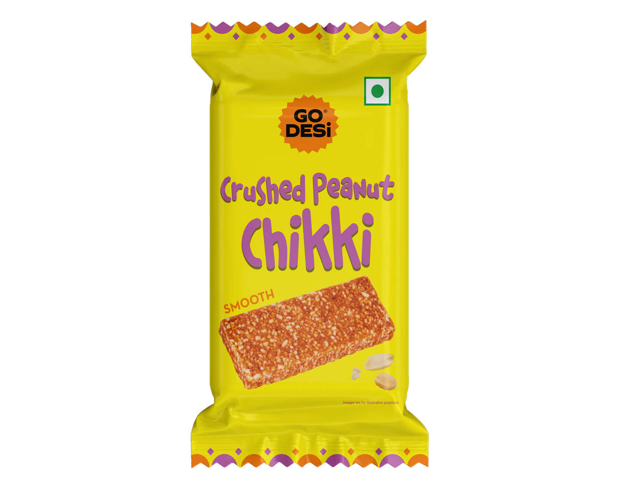 Crushed Peanut Chikki, By GO DESi
