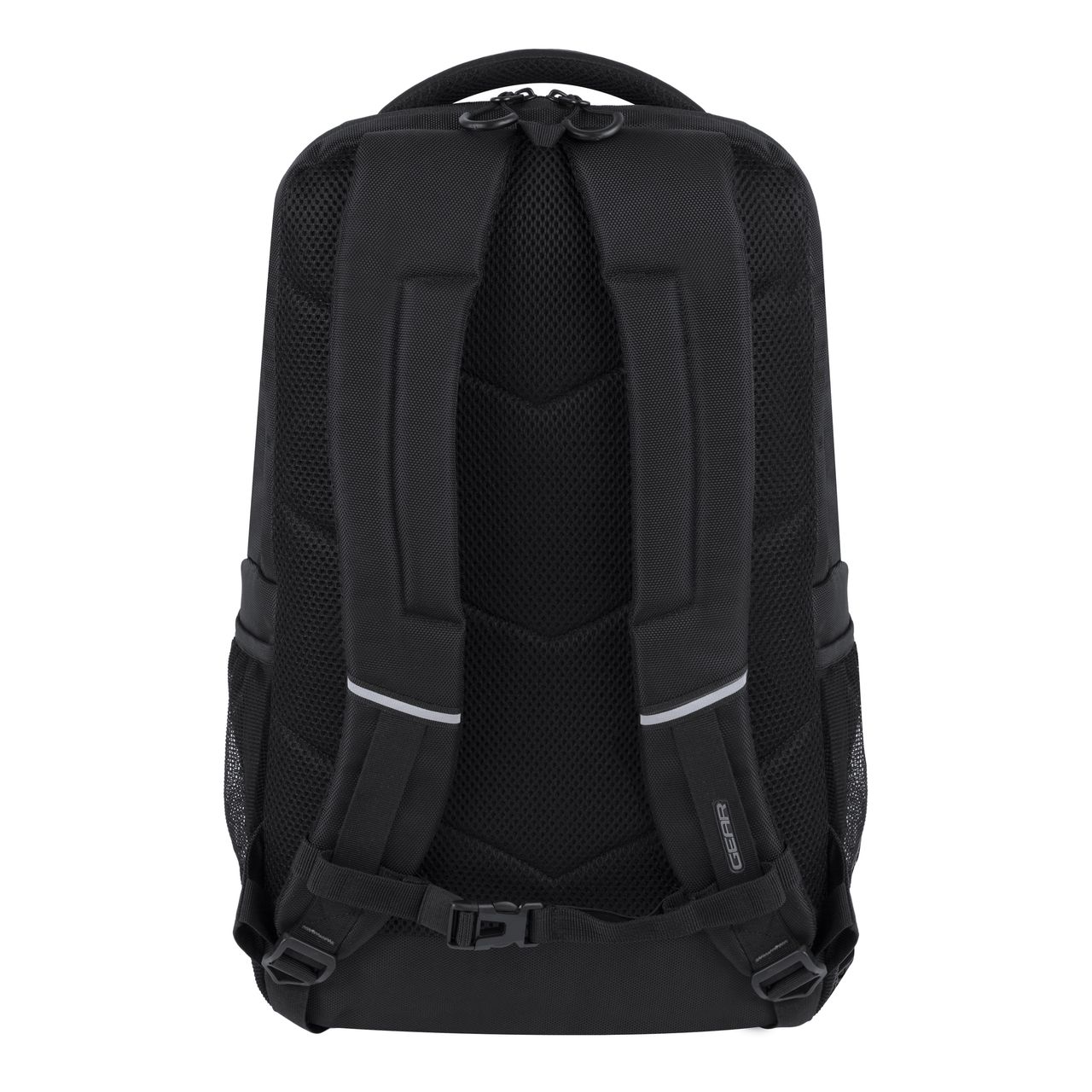 Gear Unisex Solid Artificial Leather 30 L Laptop Backpack | Black - One Size