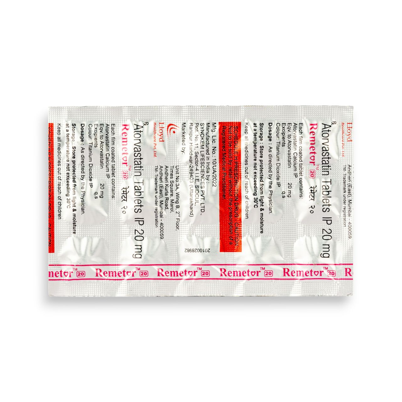 Remetor 20 Tablets