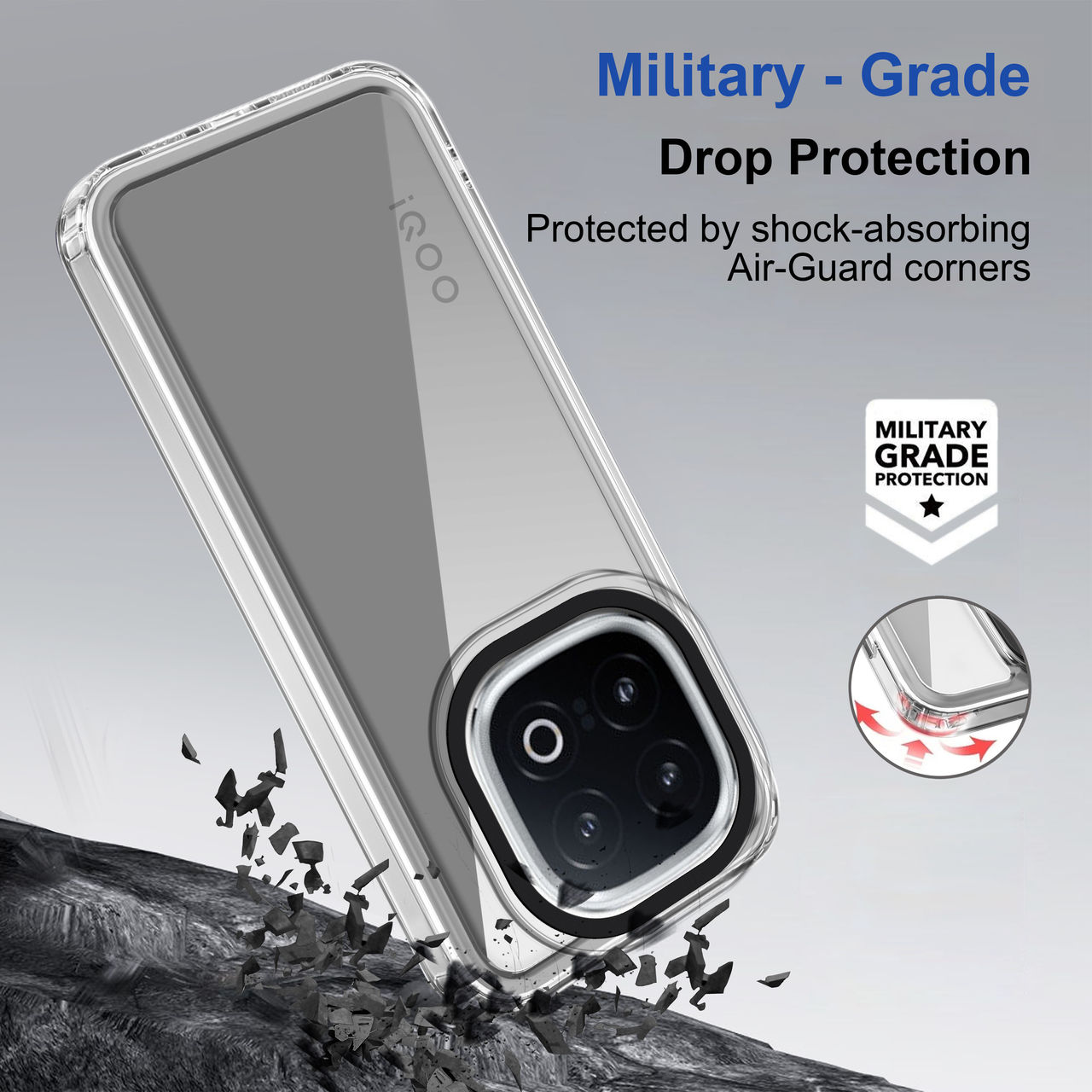Zapcase Back Cover for iQOO 13 5G | Space-Clear