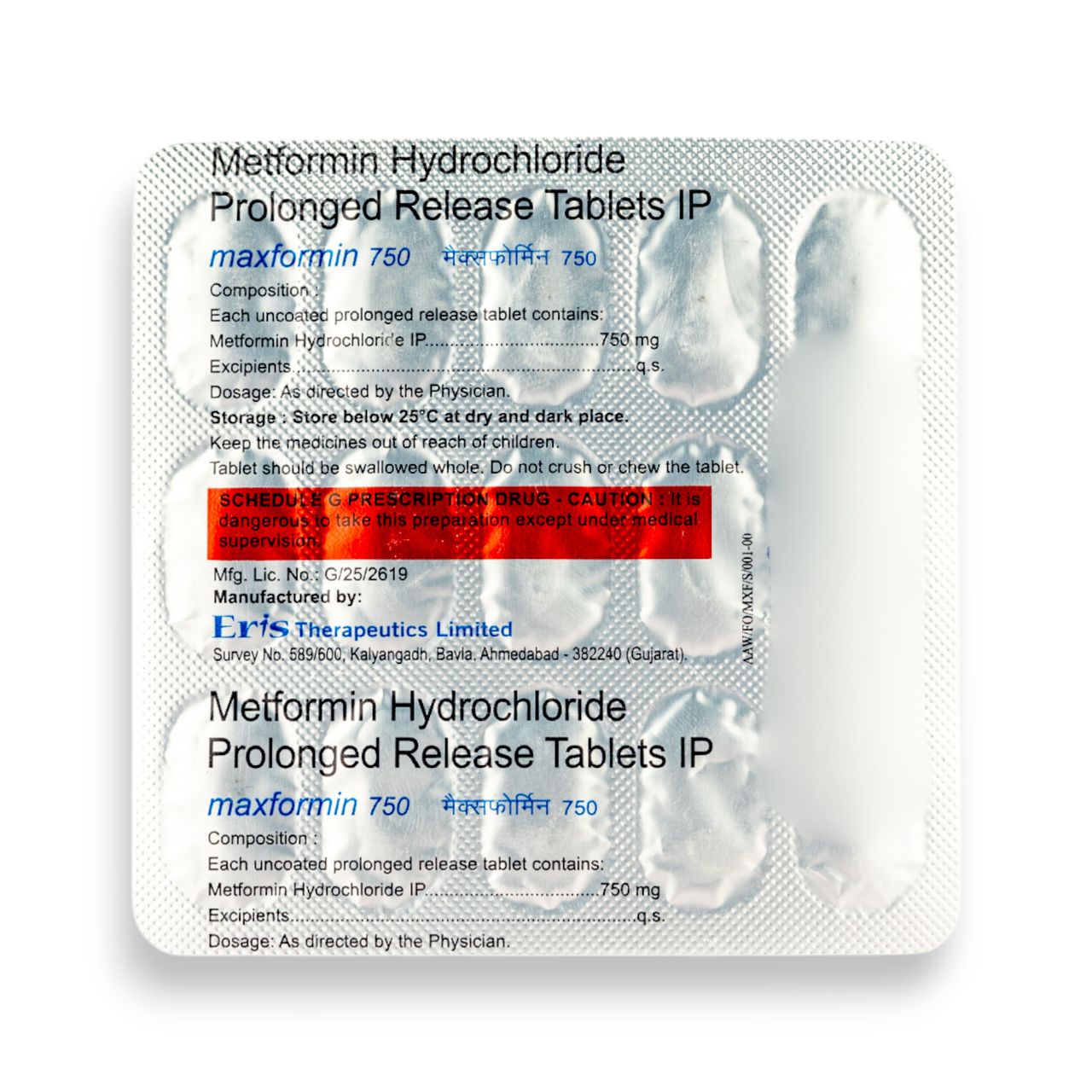 Maxformin 750 Tablets PR