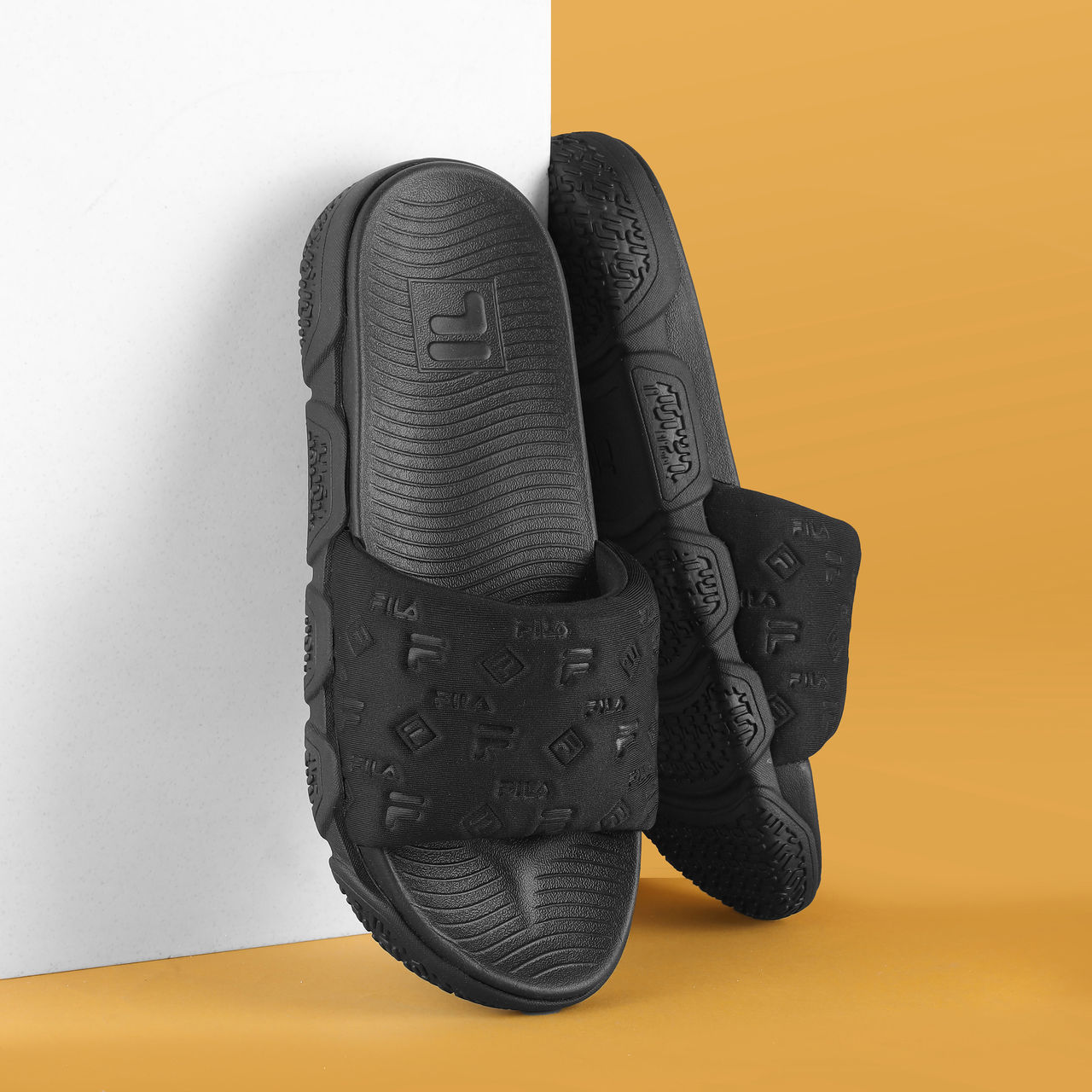Fila Candor Sliders For Men And Women | Black | (Size- 8)