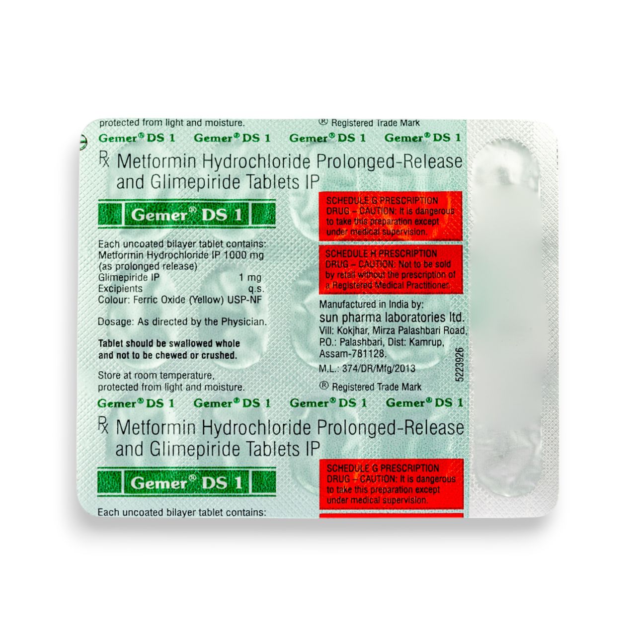 Gemer Ds 1 Tablet Pr