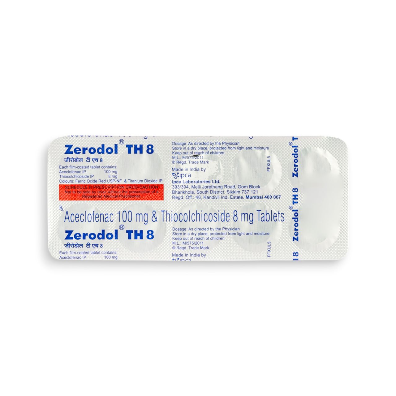Zerodol Th 8 Tablets