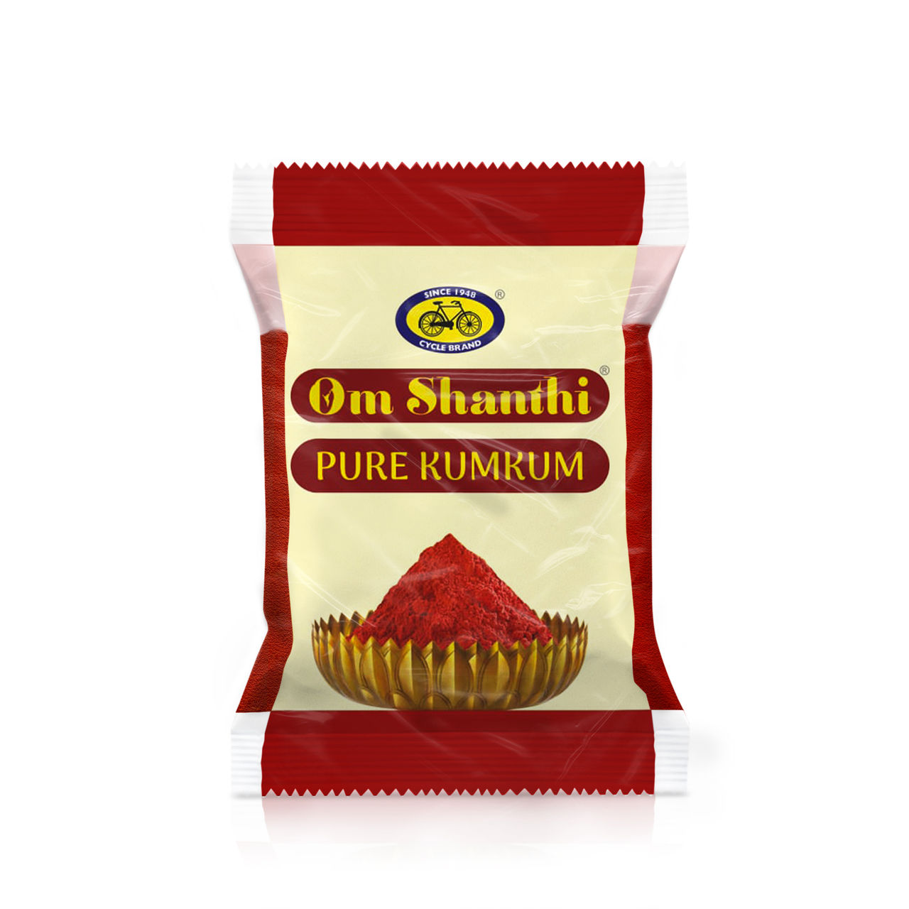 Cycle Om Shanthi Kumkum | Roli - Pouch