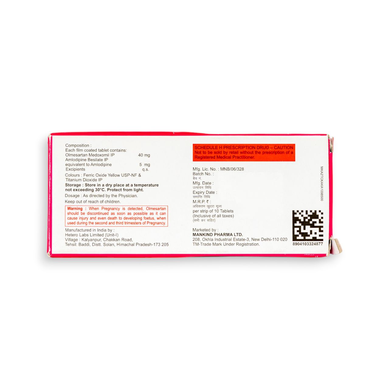 Olmetime-AM 40 Tablets