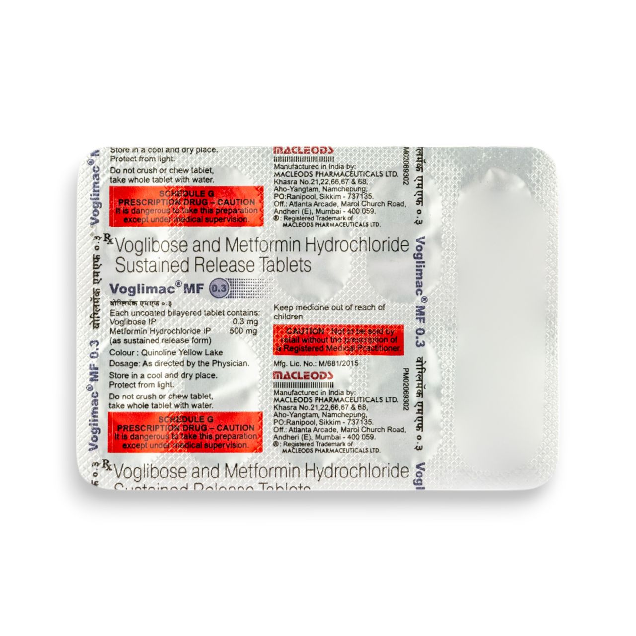 Voglimac MF 0.3 Tablets SR