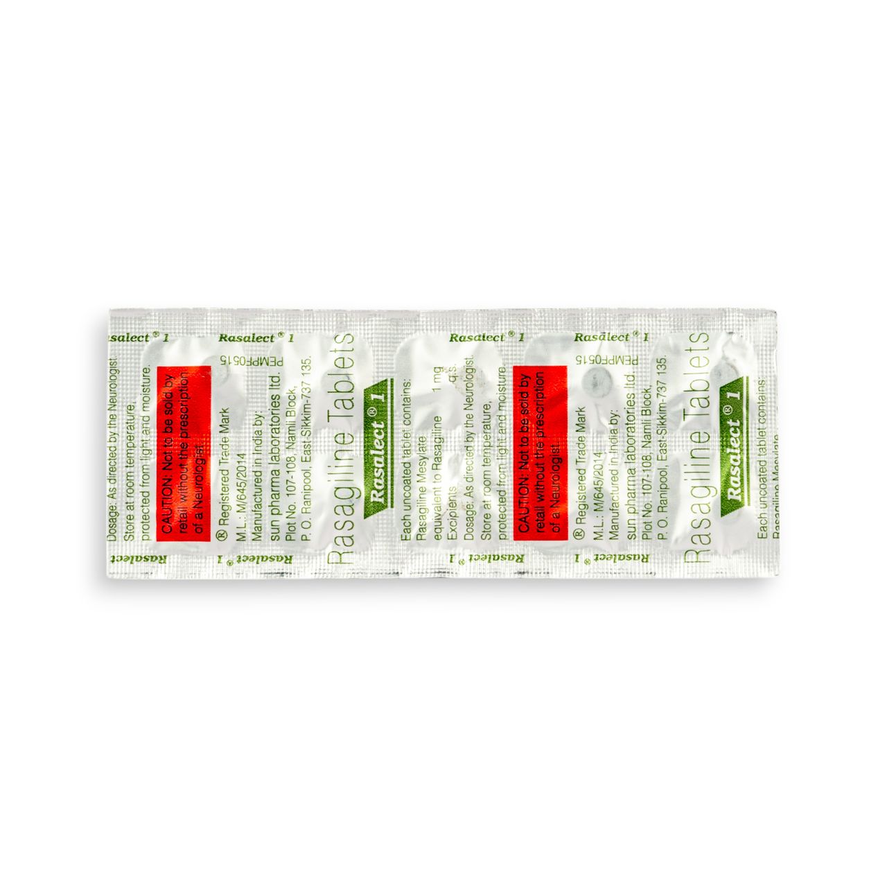 Rasalect 1 Tablets