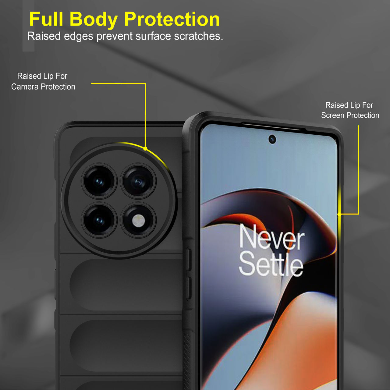 Zapcase Back Cover for OnePlus 11R 5G | Magic-Black