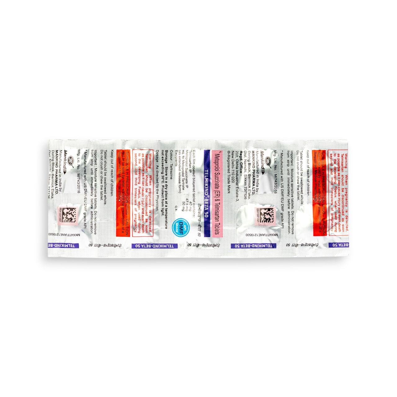 Telmikind-Beta 50 Tablets ER