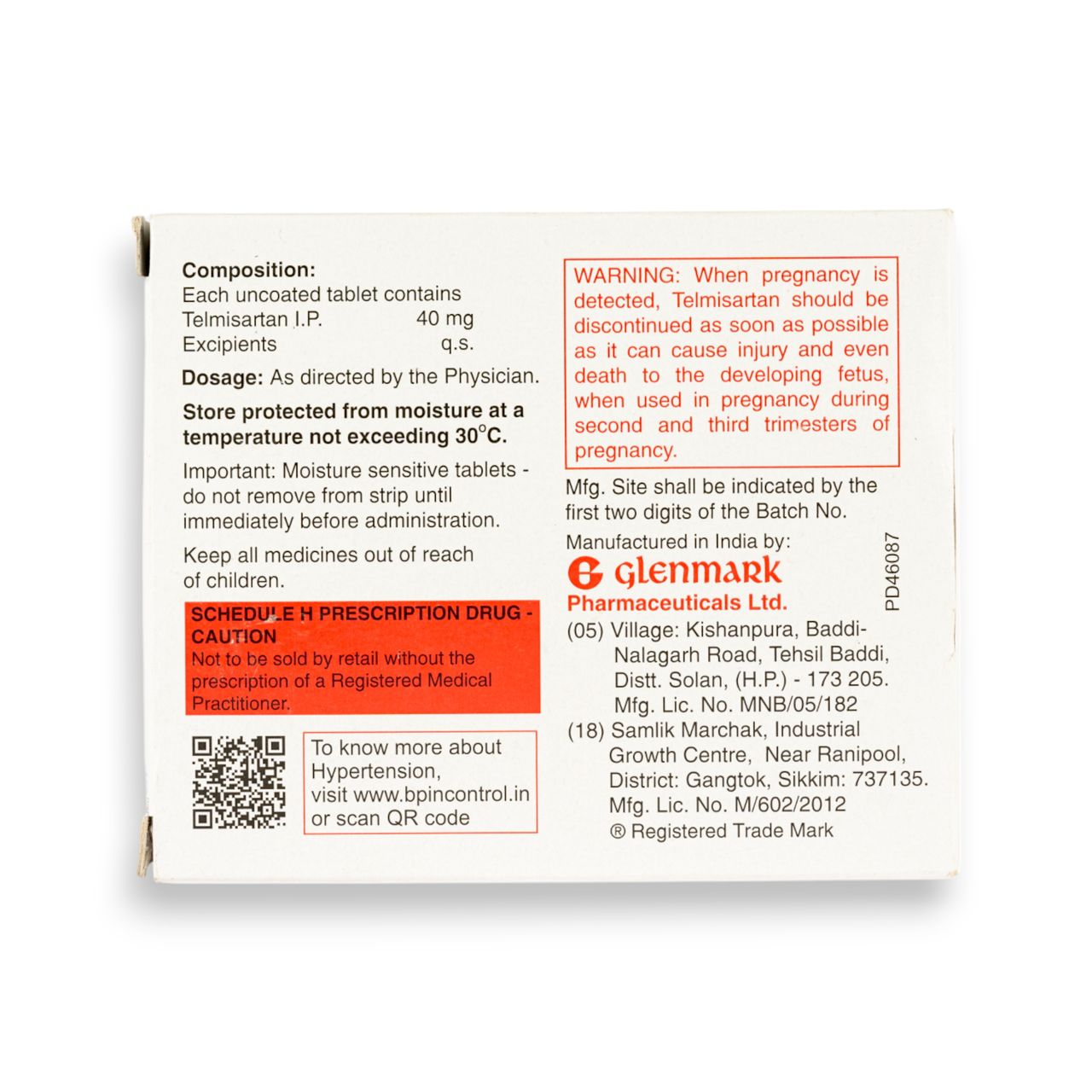 Telma 40 Tablets