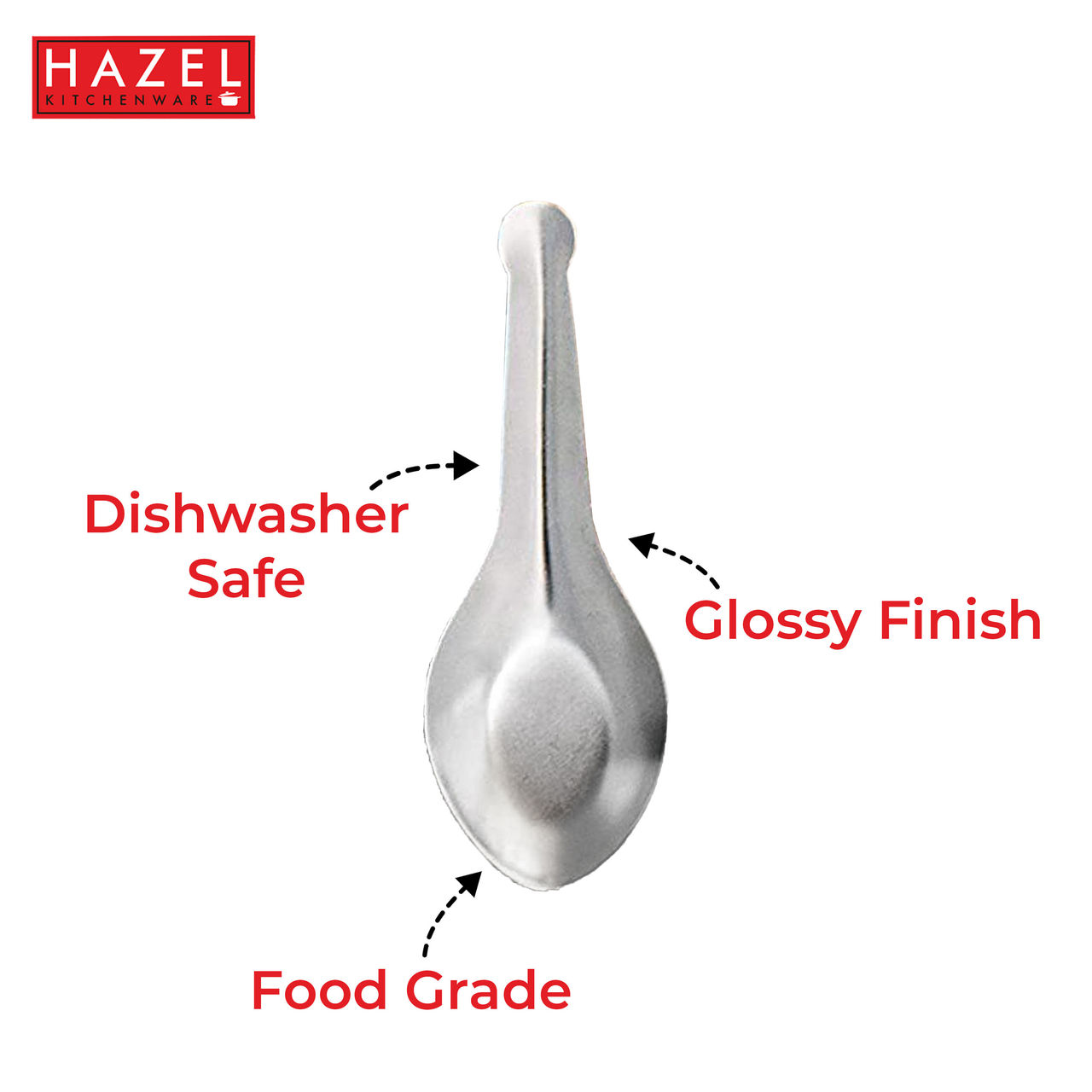 HAZEL Stainless Steel Mini Masala Spoons for Spices & Condiments - Set of 12