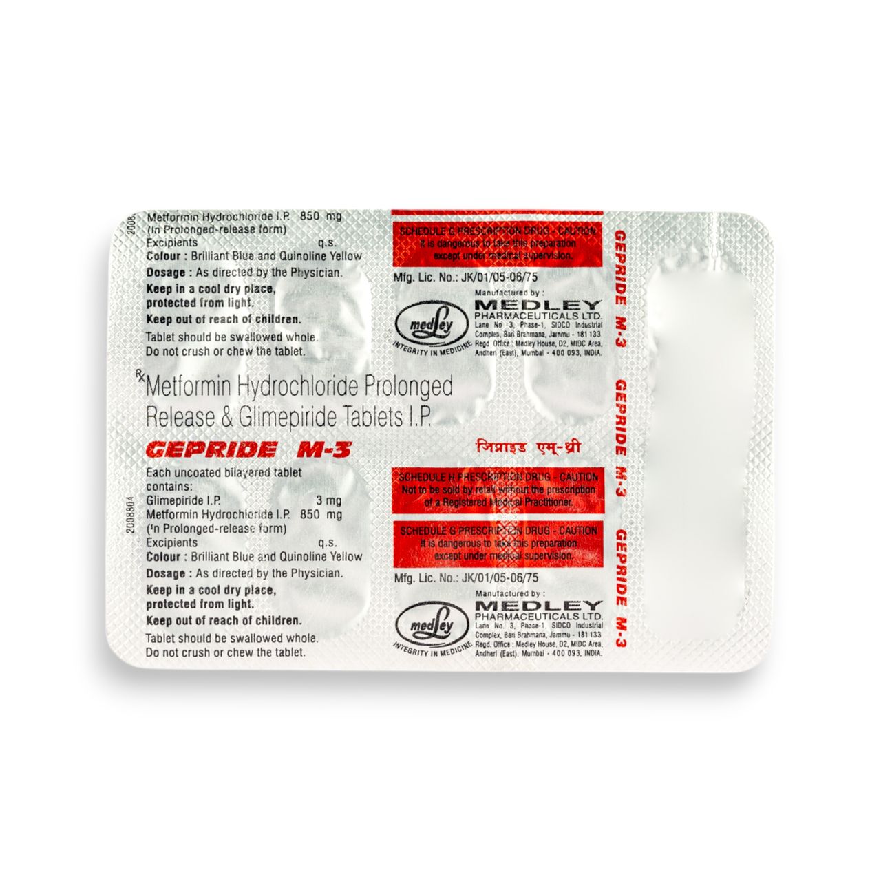 Gepride M-3 Tablets PR