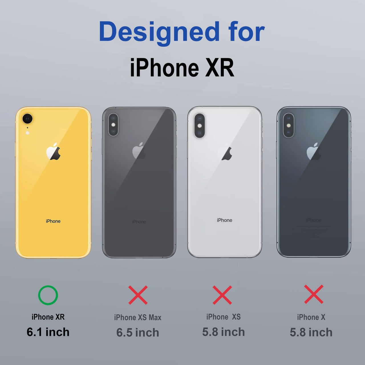 Zapcase Back Cover for Apple iPhone XR | MagSafe-Clear