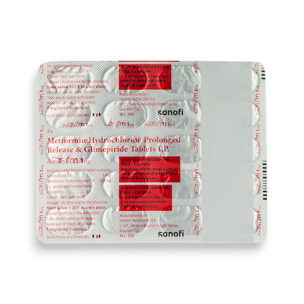 Amaryl M Tablets PR