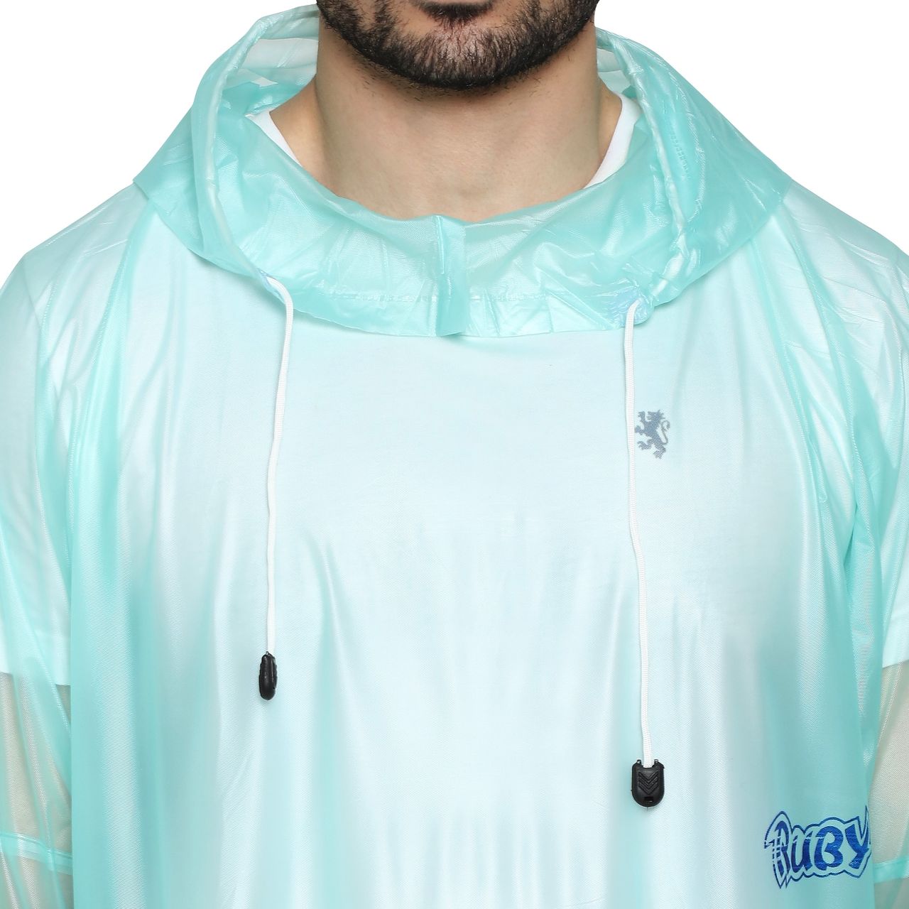 Fendo Ruby Poncho Unisex Waterproof Pvc Unisex Transparent Overcoat | Freesize Raincoat | Green