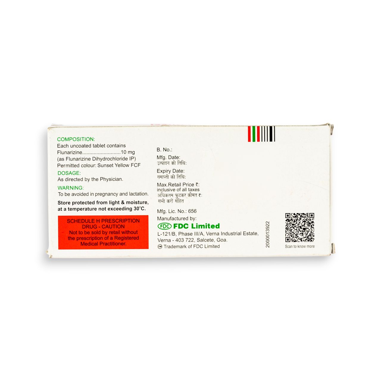 Flunarin 10mg Tablets