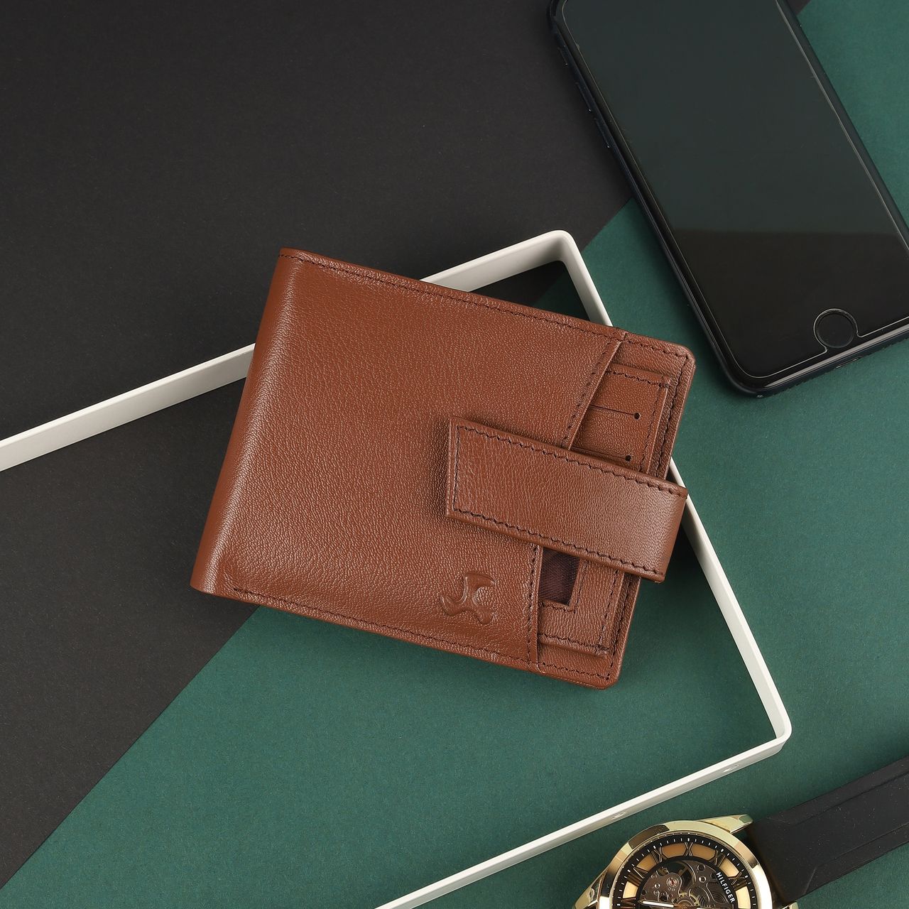 Mochi Men's Genuine Leather Wallet | 21-67-23 | Tan