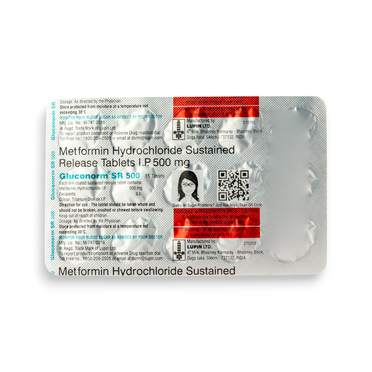 Gluconorm SR 500 Tablets