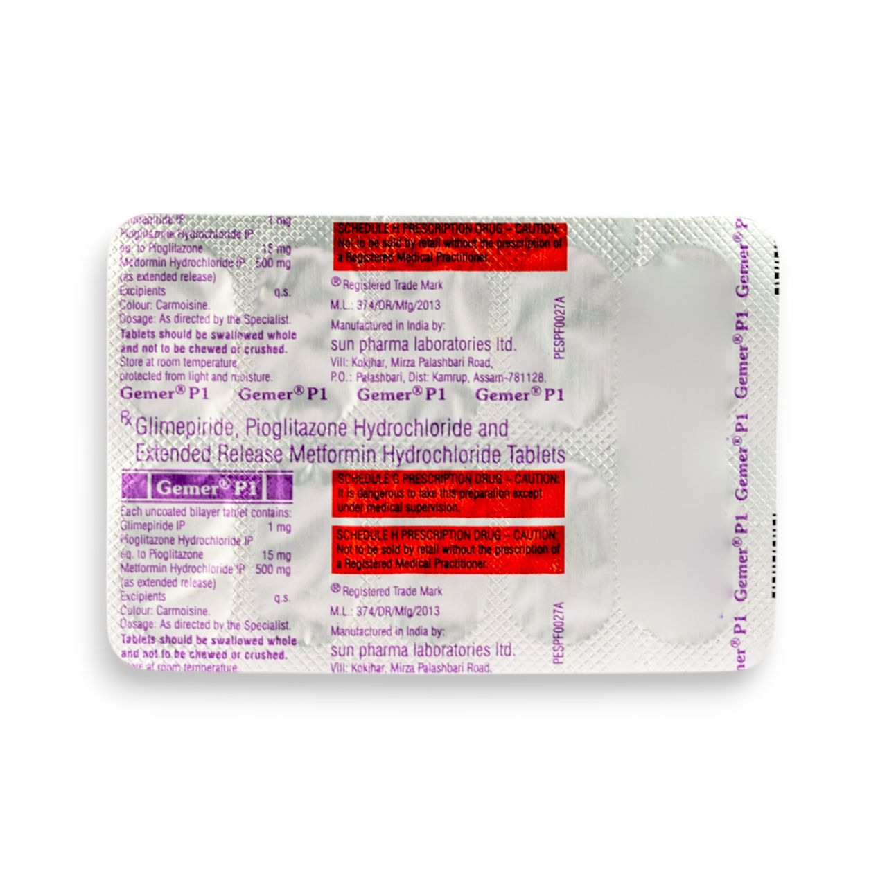 Gemer P 1 Tablets ER