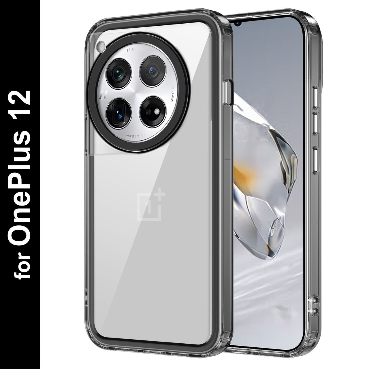Zapcase Back Cover for OnePlus 12 | Space-Black