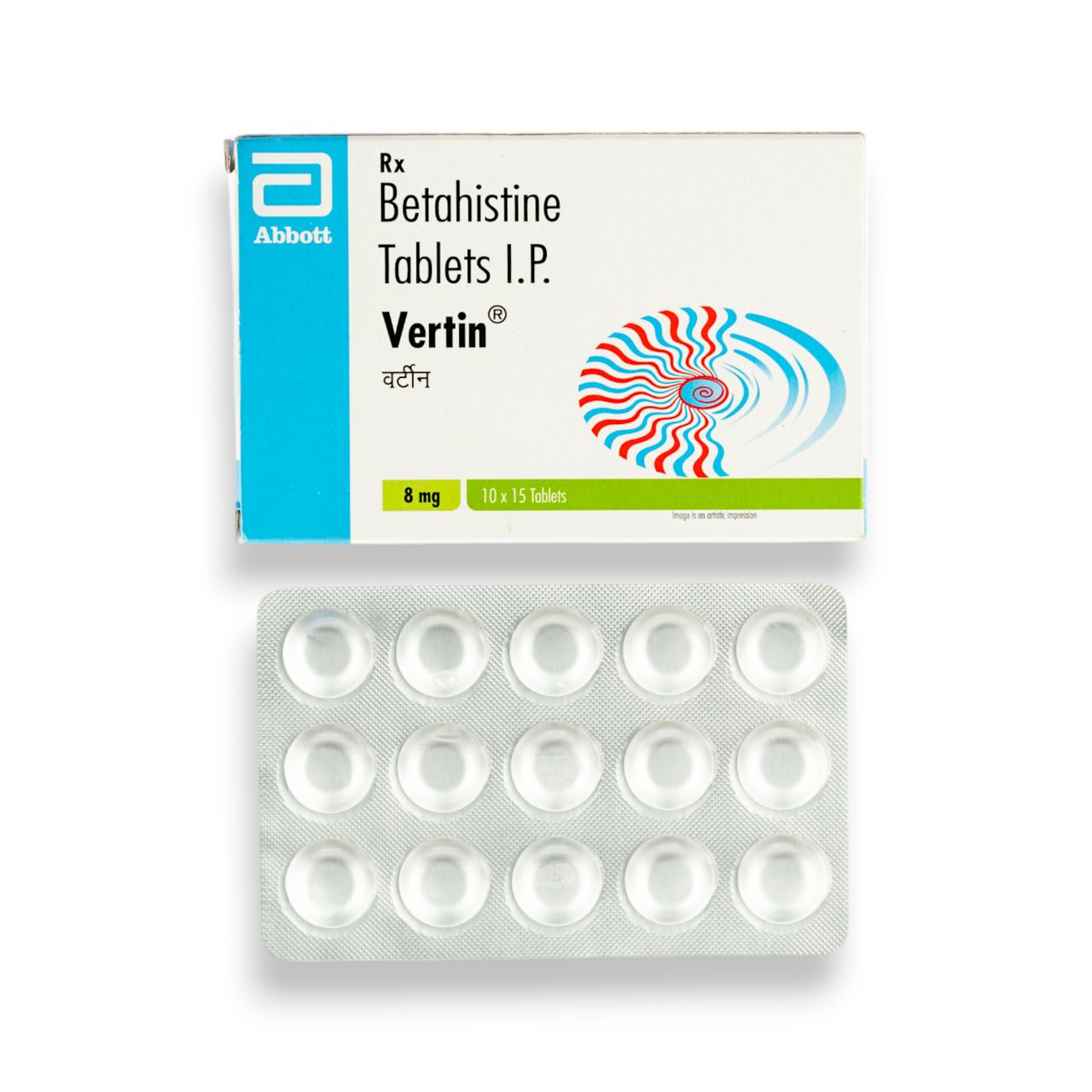 Vertin 8mg Tablets