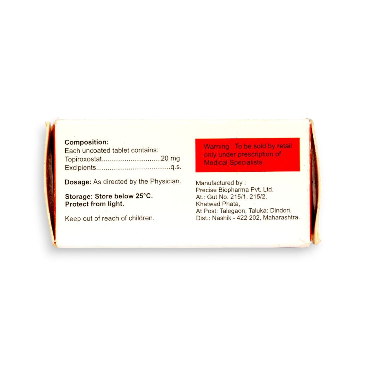 Topiroxo 20 Tablets