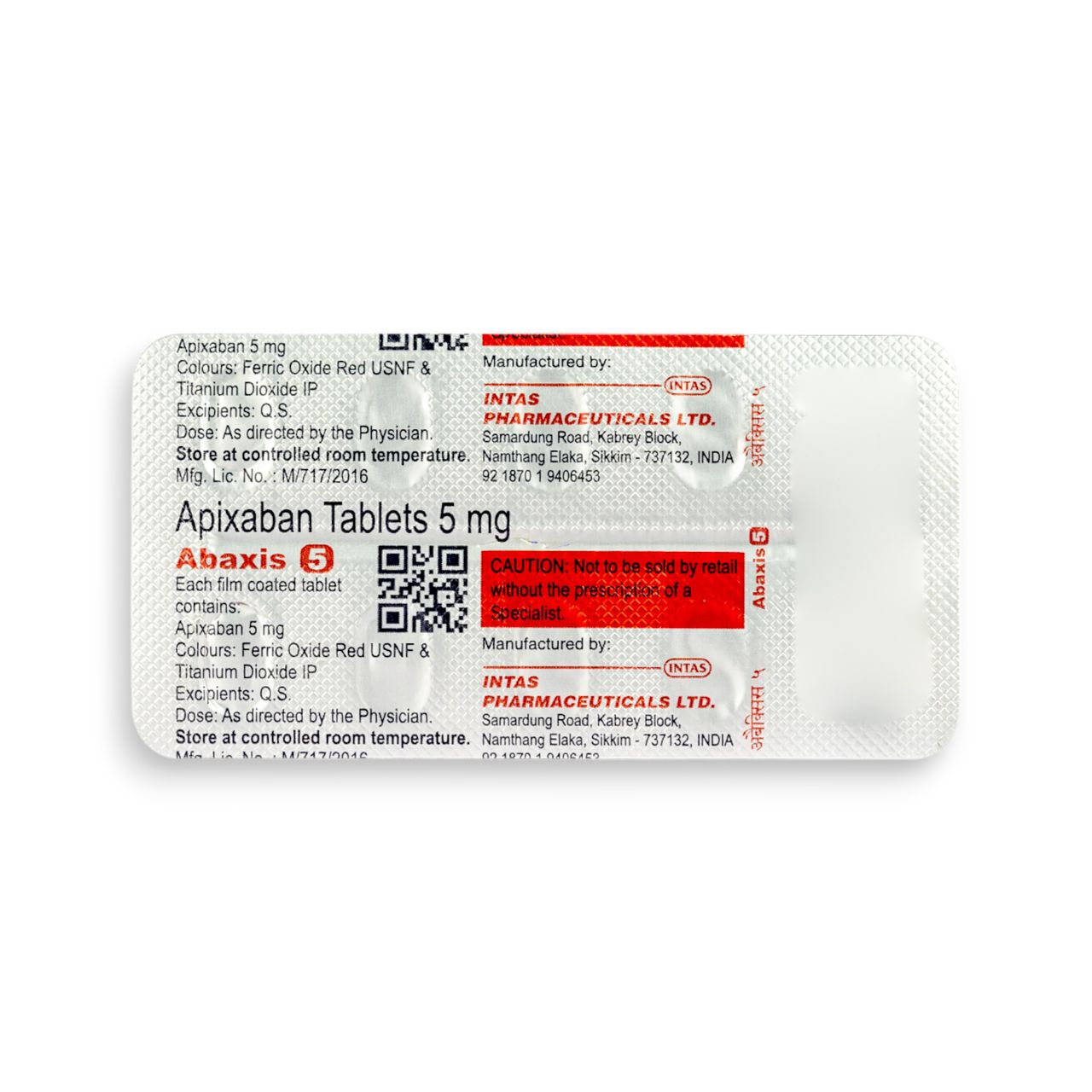 Abaxis 5Mg Tablets