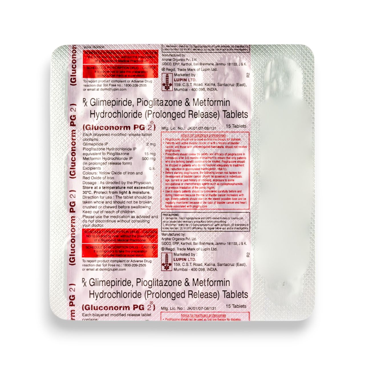 Gluconorm PG 2 Tablets PR