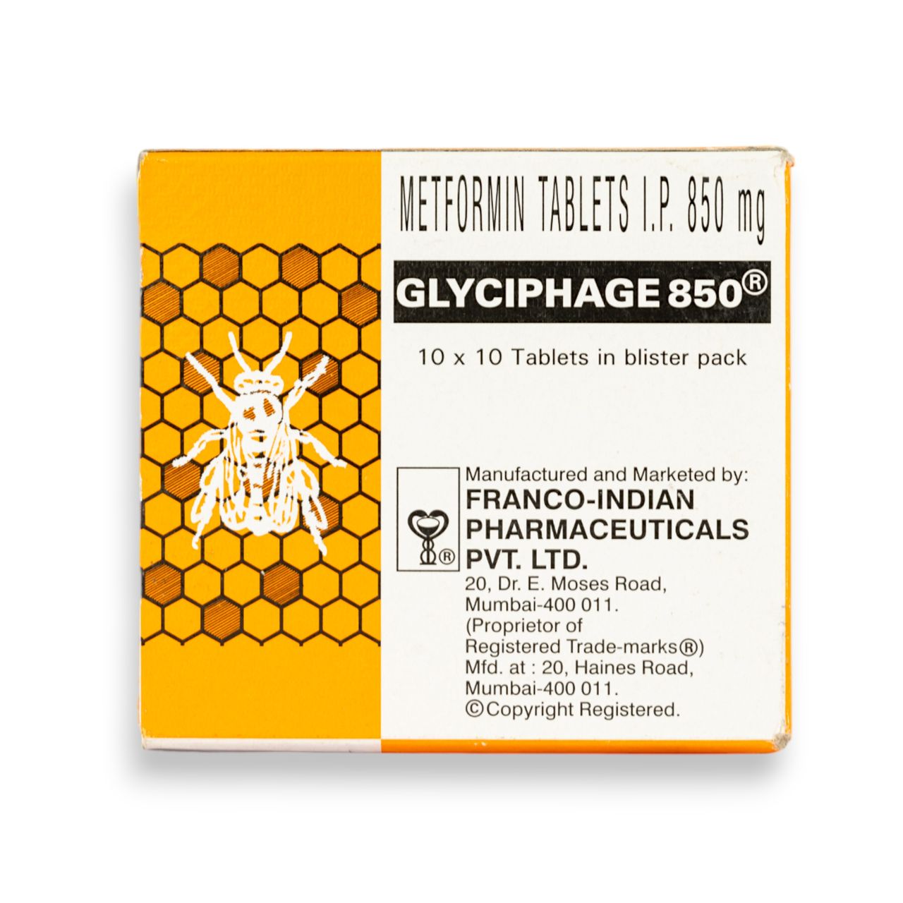 Glyciphage 850 Tablets