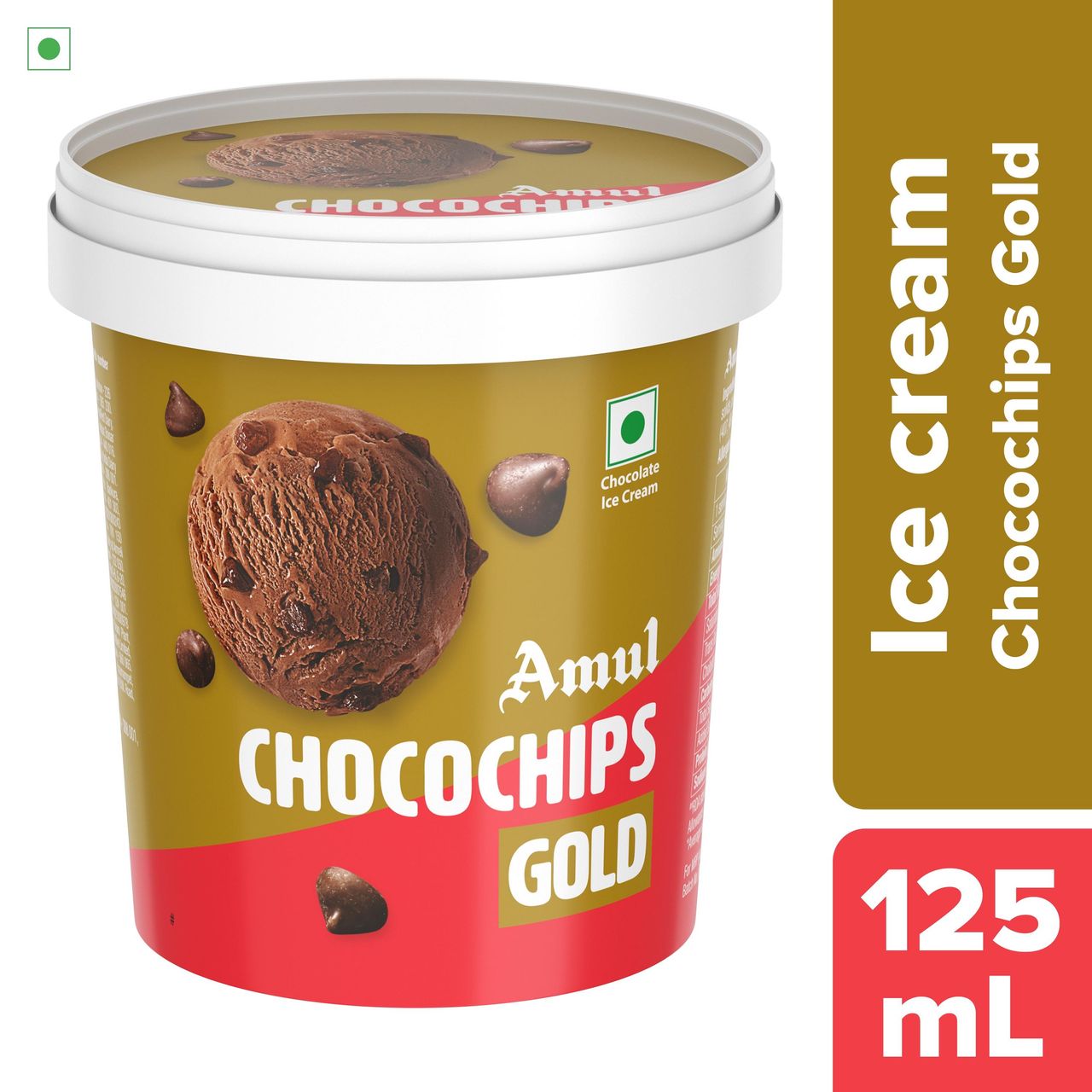Amul Gold Chocochips Ice Cream Cup 125 ml Combo
