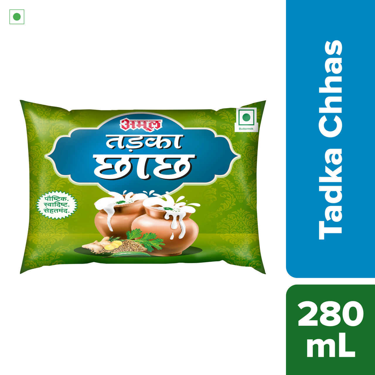 Amul Probiotic Tadka Chaas 280 ml Combo